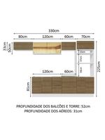 Armário de cozinha completa 330cm stella madesa 04