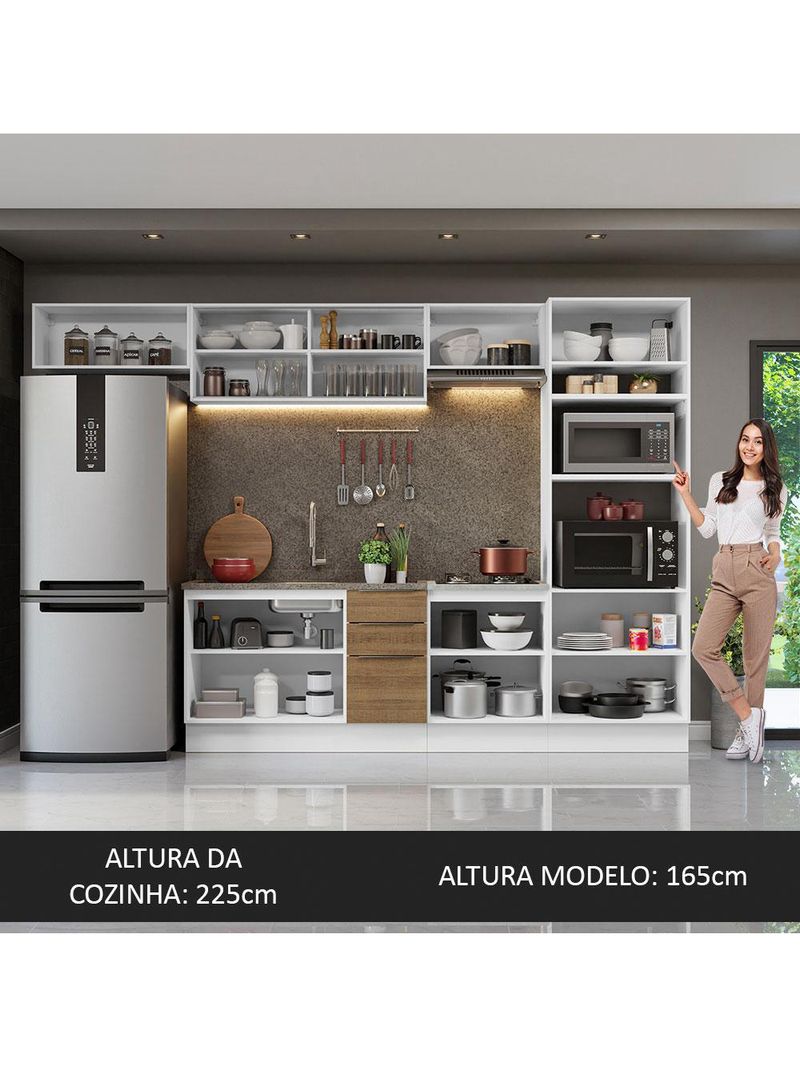 Armário de cozinha completa 330cm stella madesa 04