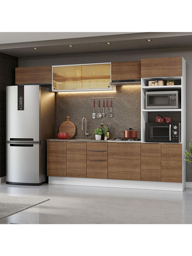 Armário de cozinha completa 330cm stella madesa 04