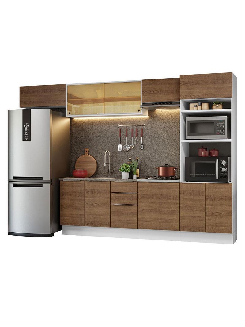 Armário de cozinha completa 330cm stella madesa 04