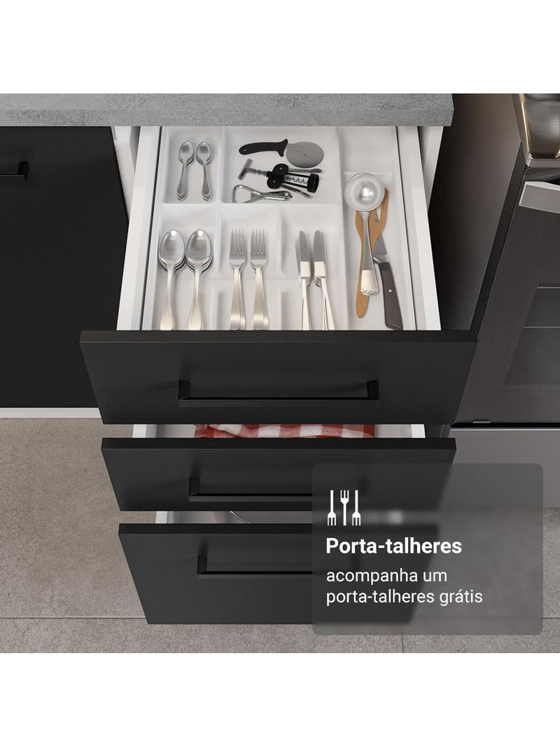Armário de cozinha completa 340cm agata madesa 01