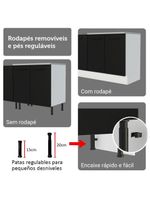 Armário de cozinha completa 340cm agata madesa 01