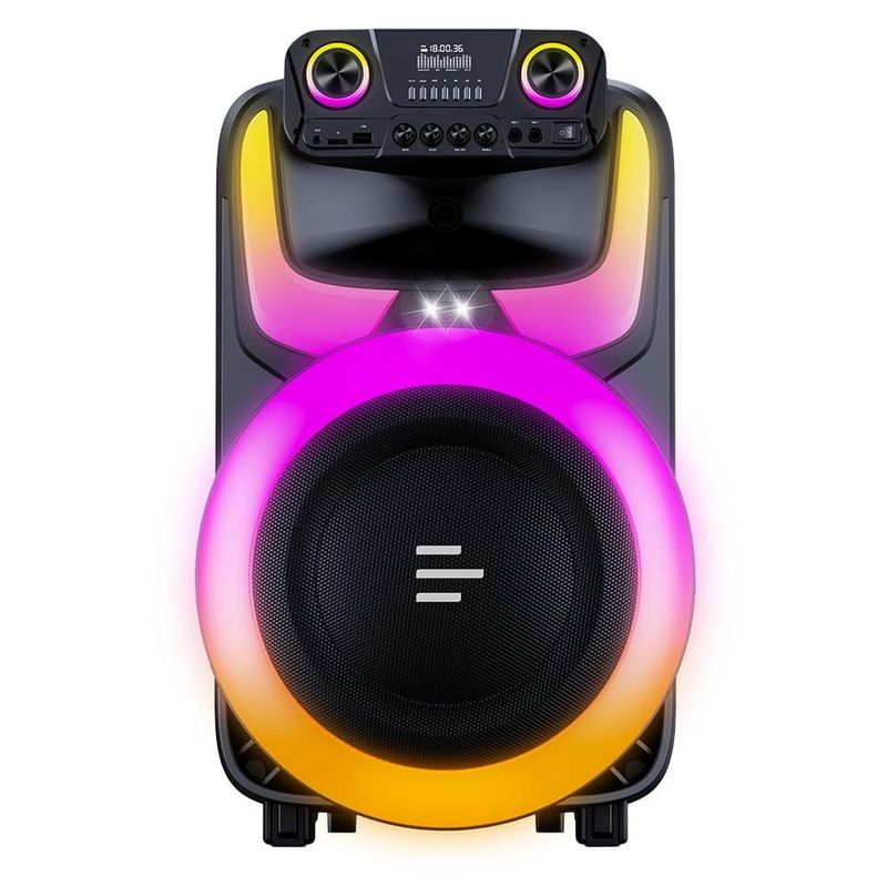 Caixa de som pulse burst 2 600w rms 12pol bt/aux/usb - sp408