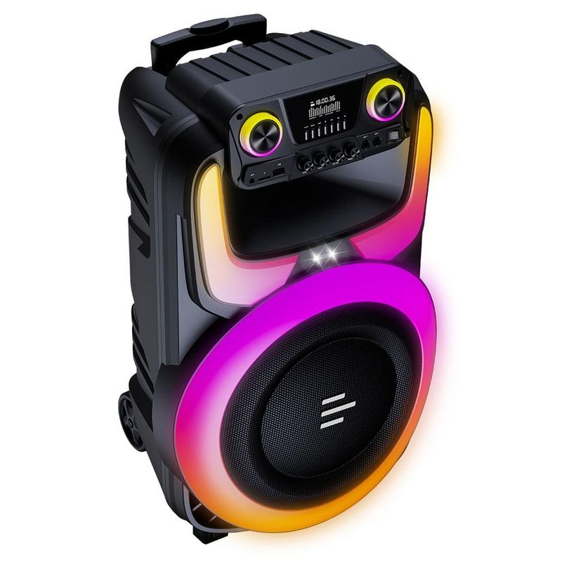 Caixa de som pulse burst 2 600w rms 12pol bt/aux/usb - sp408