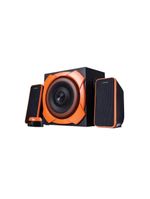 Caixa de som gamer grande 21 warrior preto e laranja - multilaser