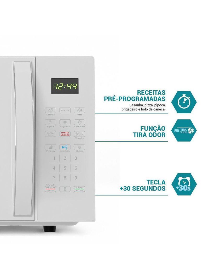 Micro-ondas 33L Philco PMO38B Limpa Fácil 1400W 110V
