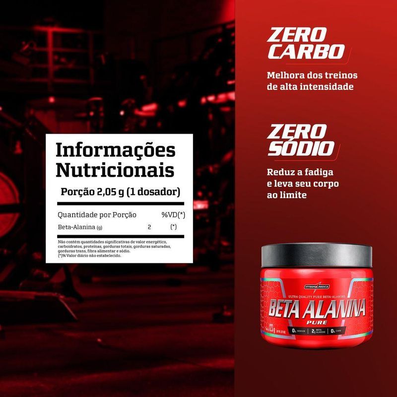 Aminoácido Integralmedica Beta-alanina 123g Sem Sabor