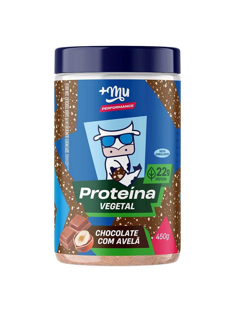 Proteína vegetal +mu performance - chocolate com avelã
