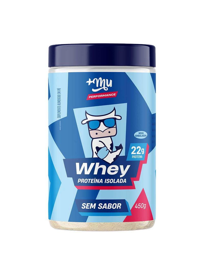 Whey isolado e hidrolisado +mu performance – sem sabor
