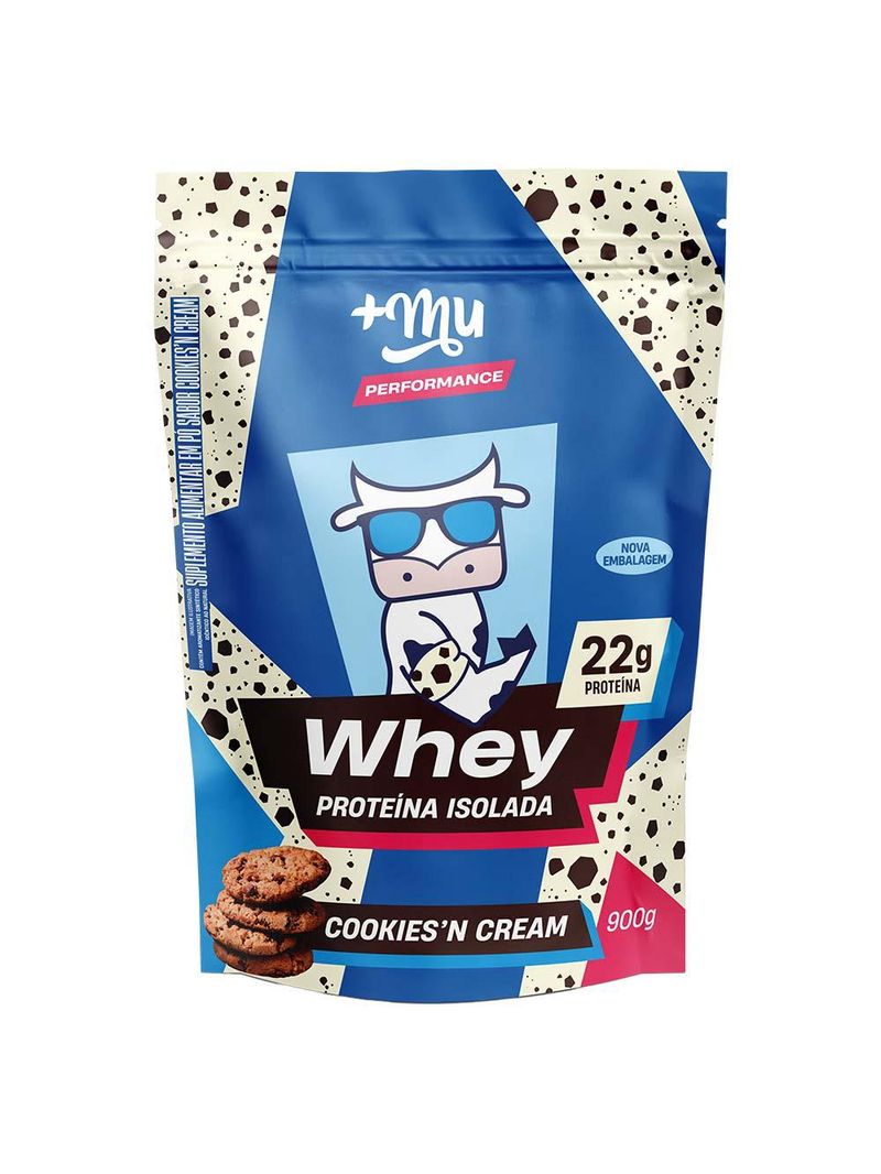 Refil whey isolado +mu performance cookies & cream