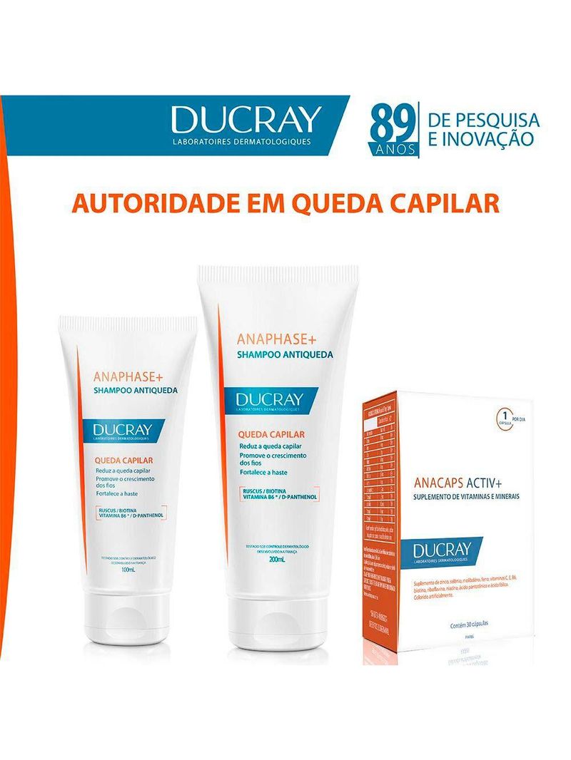 Kit anacaps activ+ ducray - suplemento antiqueda capilar