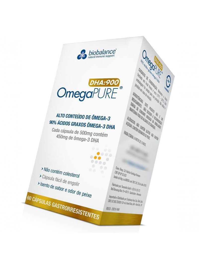 Omegapure Dha 900 Nutrição Cerebral - Omega Pure Biobalance