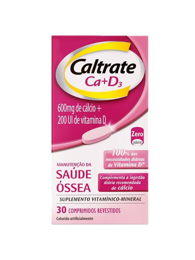 Suplemento vitamínico caltrate ca + d3 – cálcio e vitamina d