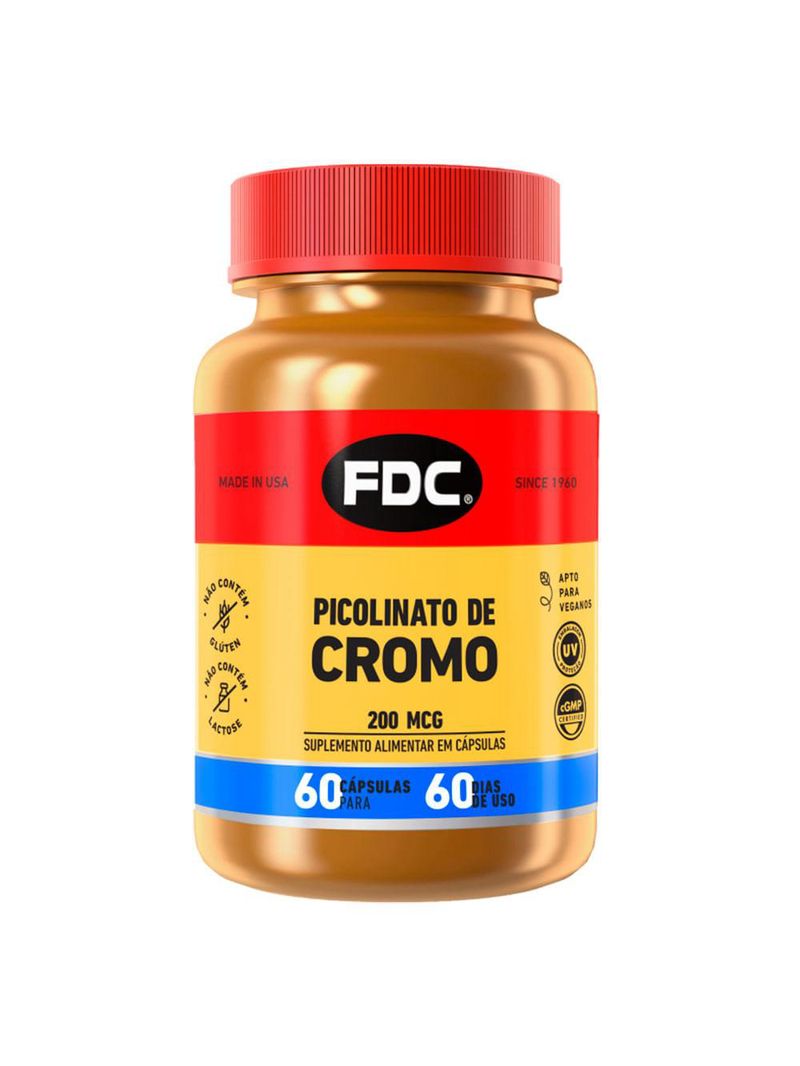 Picolinato de cromo fdc - suplemento alimentar