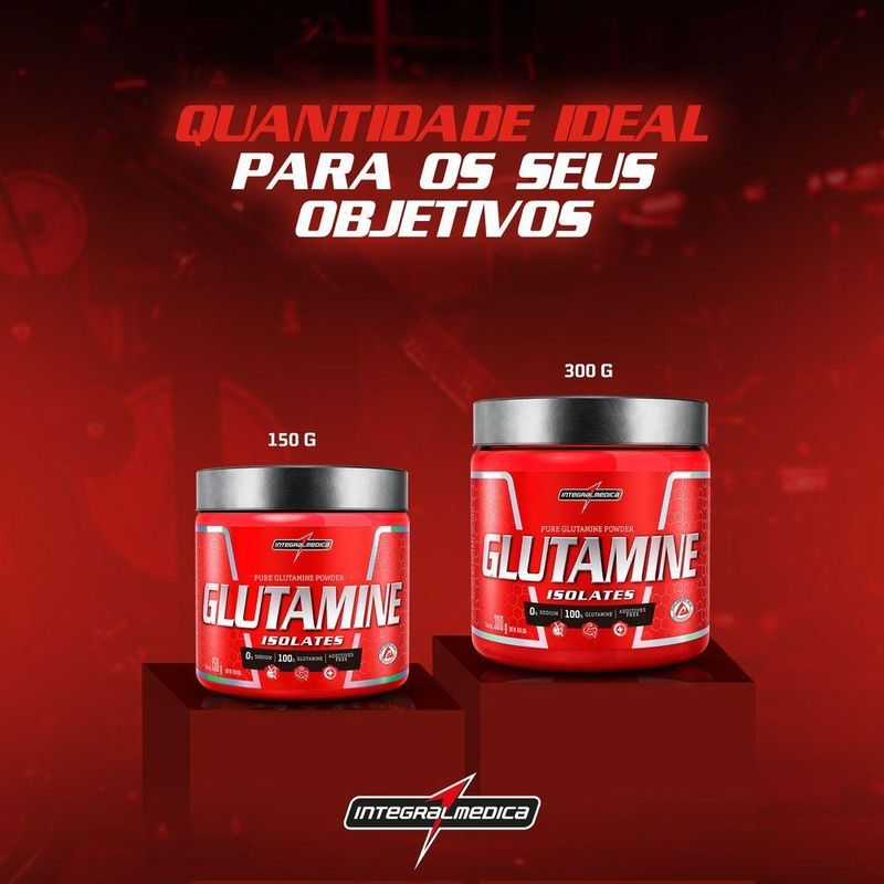 Glutamina Natural Integralmedica Glutamine 300g Neutro