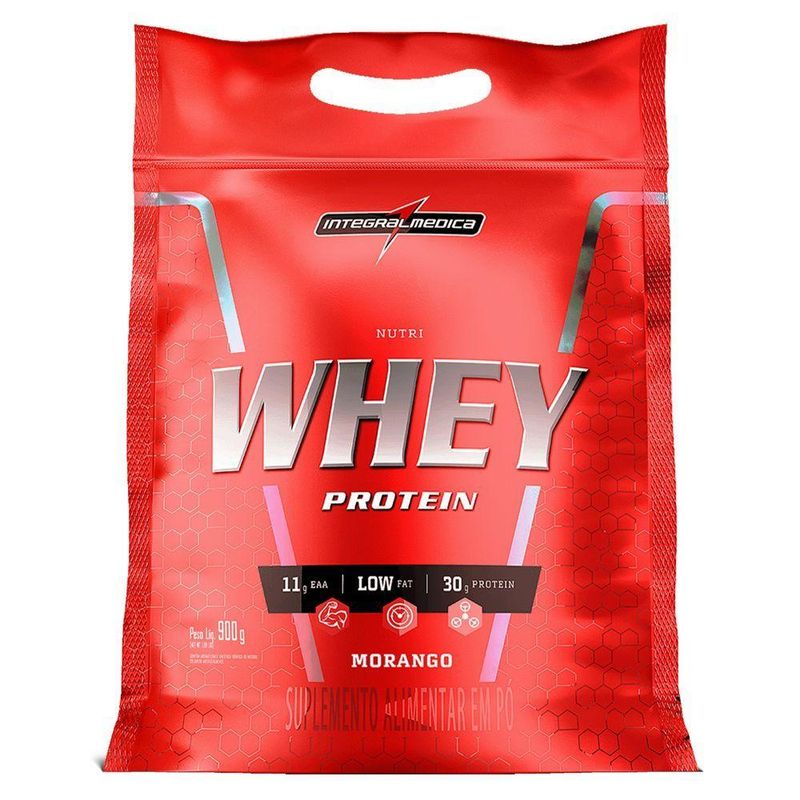 Integralmedica Nutriwhey 900g Pouch Morango