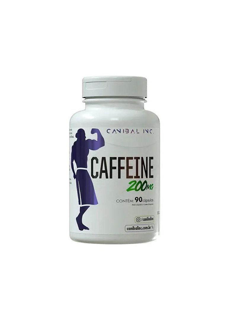 Suplemento Alimentar Cafeina 200mg 90 Caps Canibal Inc