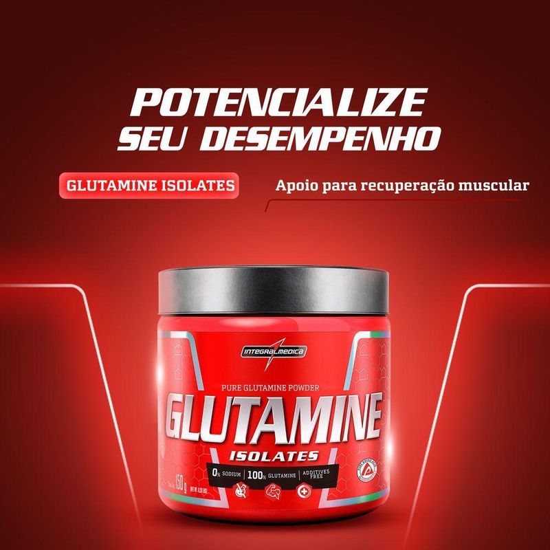 Glutamina Natural Integralmedica Glutamine 150g Neutro