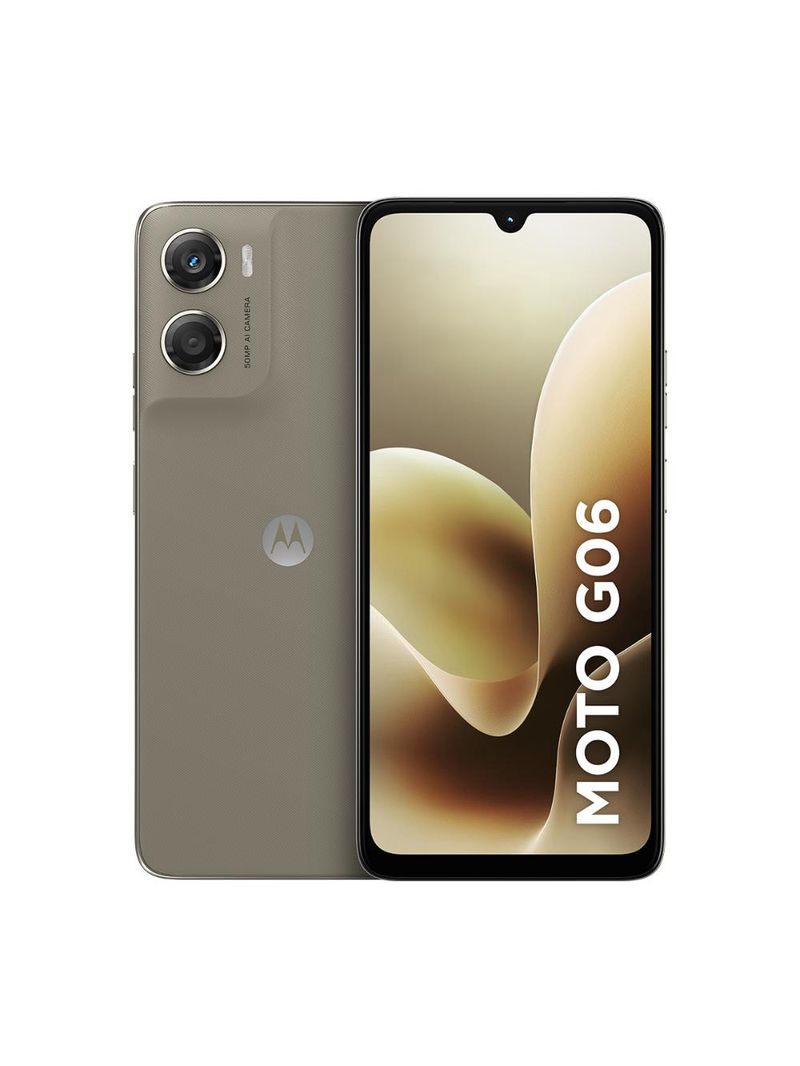 Smartphone motorola moto g06 4g tela 6,9” 256gb câmera 50mp bege