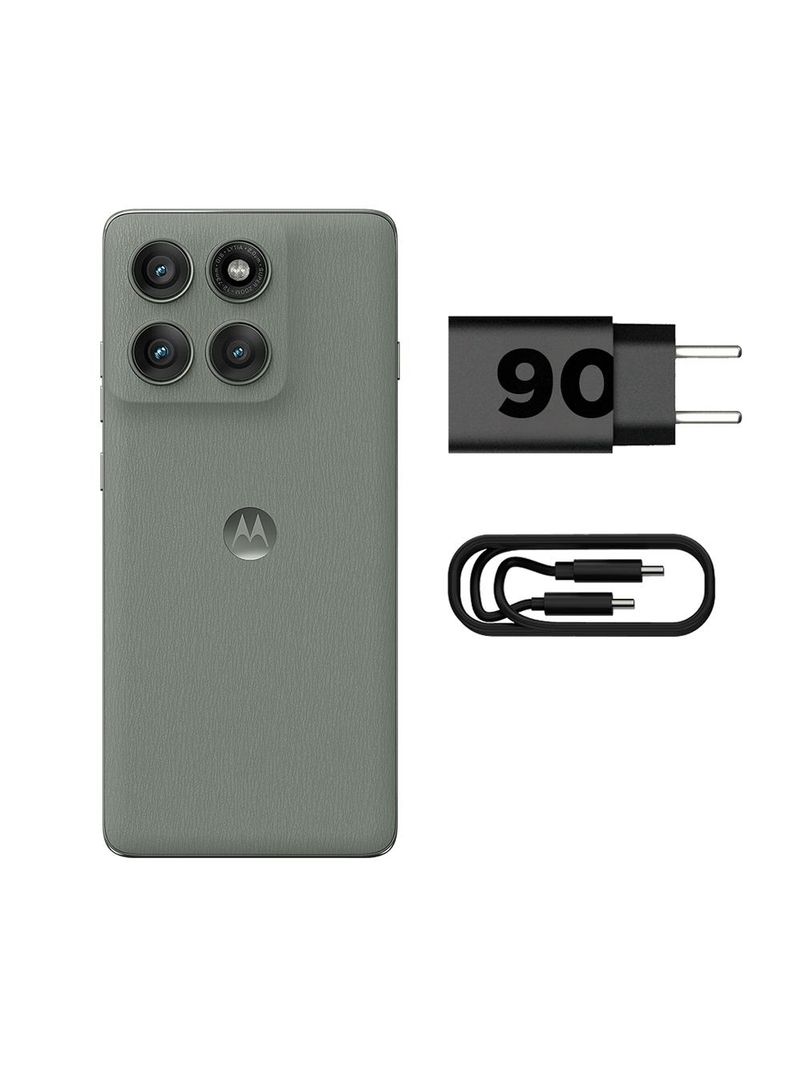 Smartphone motorola edge 60 pro 5g cinza 512gb, 12gb ram + 12gb ram boost, tela 67" 120hz, câmera sony lytia 700c 50mp e dimensity 8350 extreme