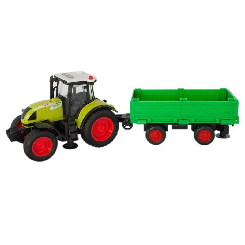 Trator Com Fricção E Reboque - Com Som E Luz - Farmland - Yes Toys
