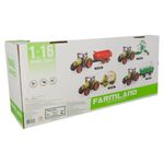 Trator Com Fricção E Reboque - Com Som E Luz - Farmland - Yes Toys