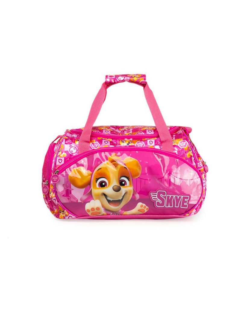 Bolsa de viagem feminina pequena infantil patrulha canina skye rosa