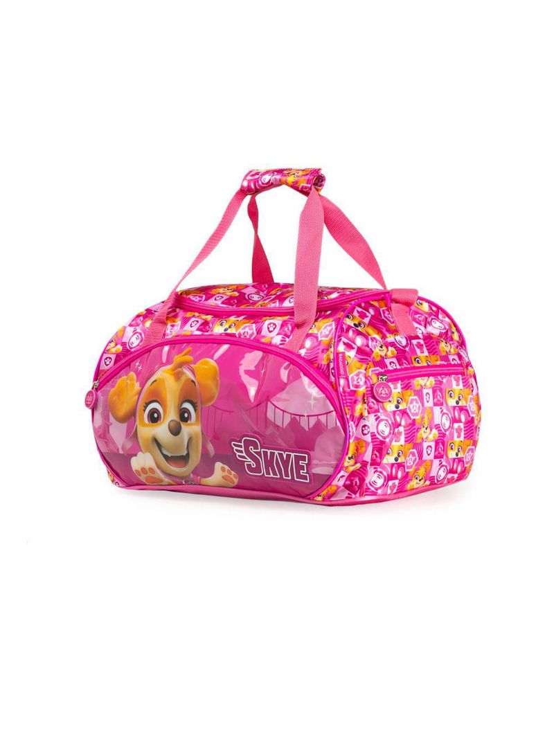 Bolsa de viagem feminina pequena infantil patrulha canina skye rosa