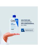 Loção hidratante corporal cerave para pele seca com Ácido hialurônico e ceramidas
