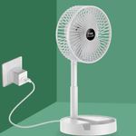 Ventilador De Mesa Dobravel Mini Circulador Ar Telescopico Usb Portatil Ajustavel Com Suporte Apoio Celular