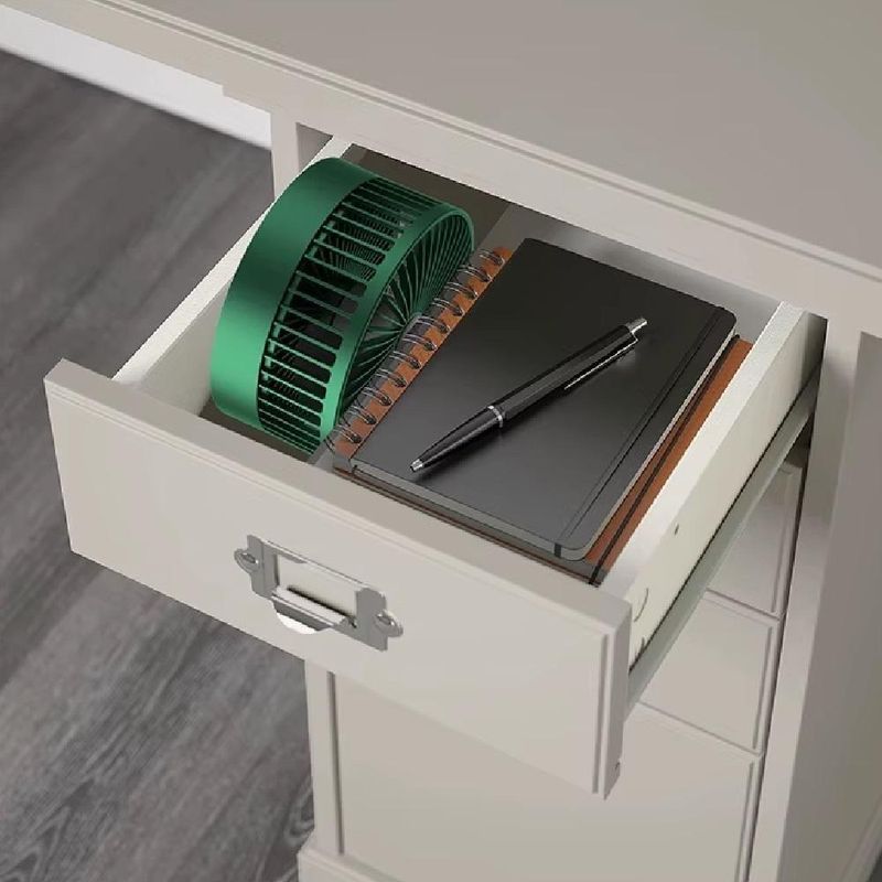 Ventilador De Mesa Dobravel Mini Circulador Ar Telescopico Usb Portatil Ajustavel Com Suporte Apoio Celular