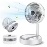 Ventilador De Mesa Dobravel Mini Circulador Ar Telescopico Usb Portatil Ajustavel Com Suporte Apoio Celular