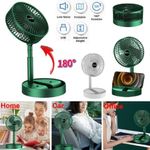 Ventilador De Mesa Dobravel Mini Circulador Ar Telescopico Usb Portatil Ajustavel Com Suporte Apoio Celular