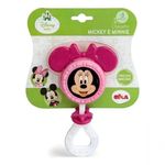 Chocalho E Mordedor Minnie Mouse Rattle Rosa Disney Meninas Rosa
