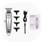 Máquina De Cortar Cabelo Acabamento Profissional Kemei 1949