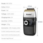 Maquina Kemei Km 2026 Shaver Sem Fio Bivolt Recarregável