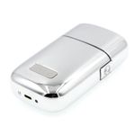 Maquina De Barbear Recarregável Metal Kemei Km Tx1 Silver