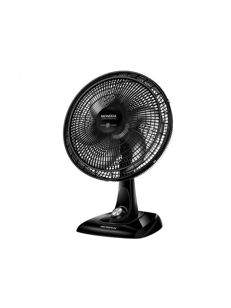 Ventilador Mondial 40cm 6 Pas Vsp40 Preto 110v