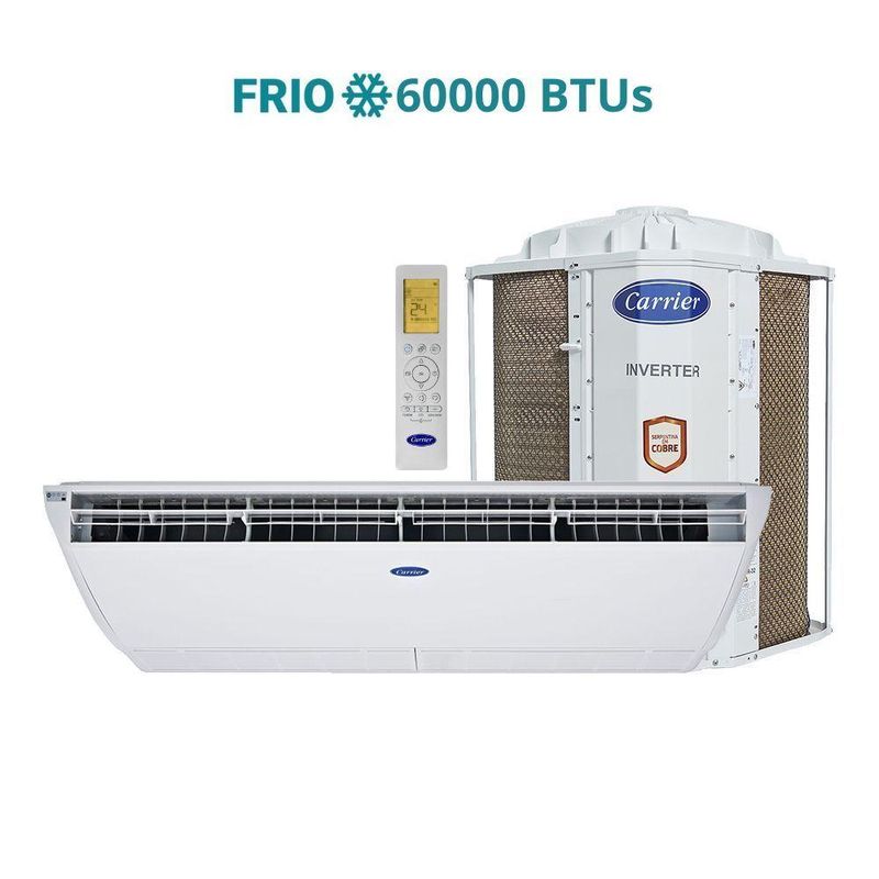 Ar Condicionado Split Teto Carrier Xpower 60000 BTUs Frio Inverter 220V R32 38CCVF60515MC