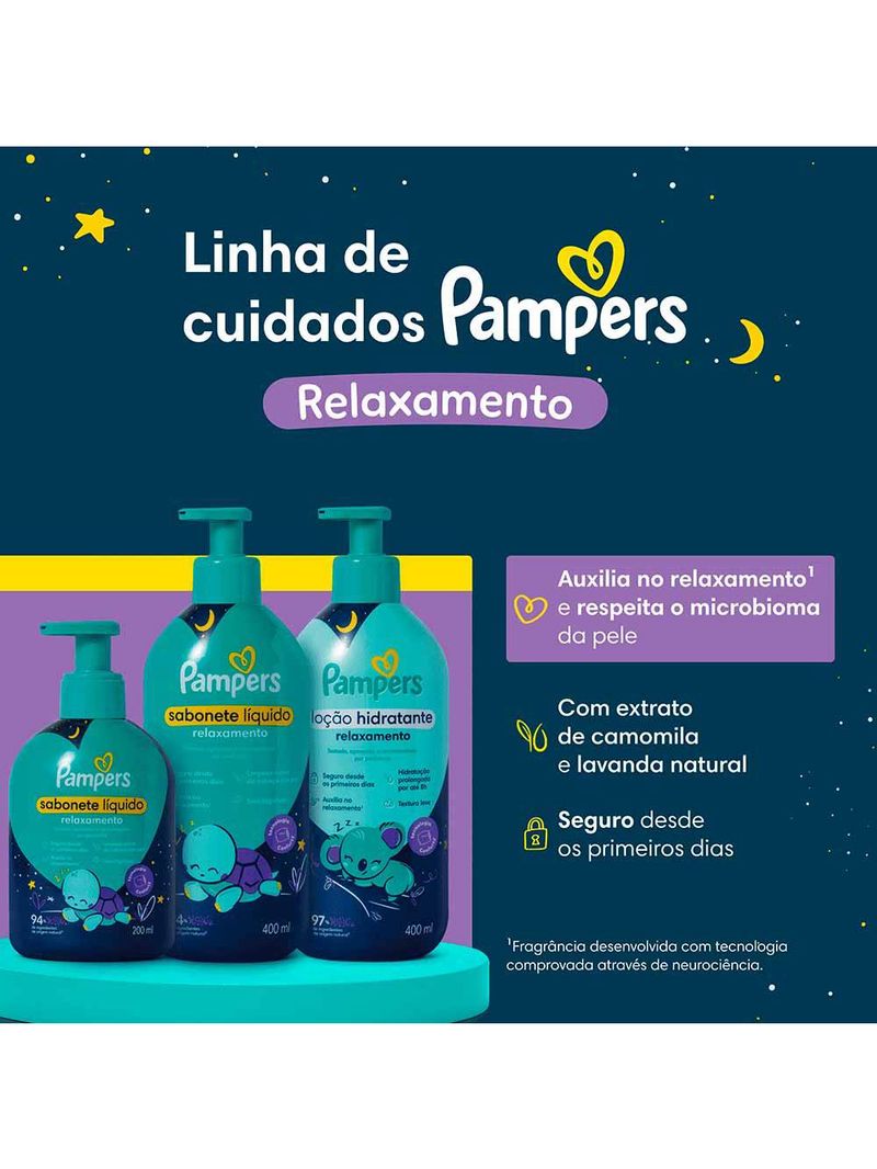 Loção hidratante relaxamento pampers