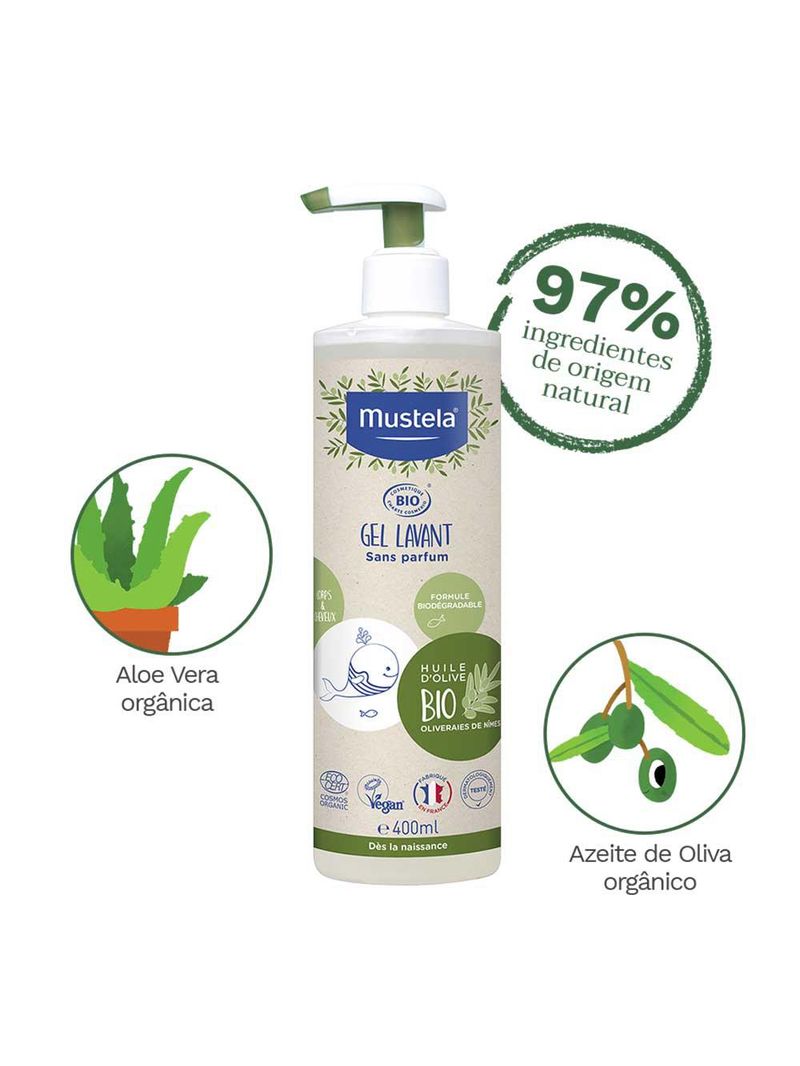 Gel lavante mustela bio