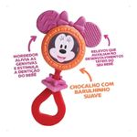 Chocalho E Mordedor Minnie Disney Rosa Bebê Meninas Elka Ros Rosa