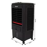 Climatizador De Ar Amvox Umidifica E Ventila 18L Preto 110V