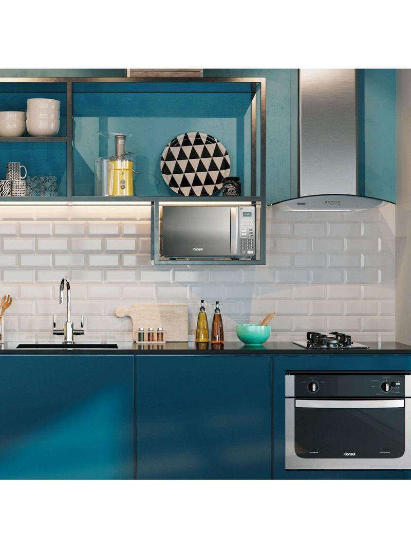 Micro-ondas Consul 20L Espelhado Com Função Descongelar CM020BF Inox 220V