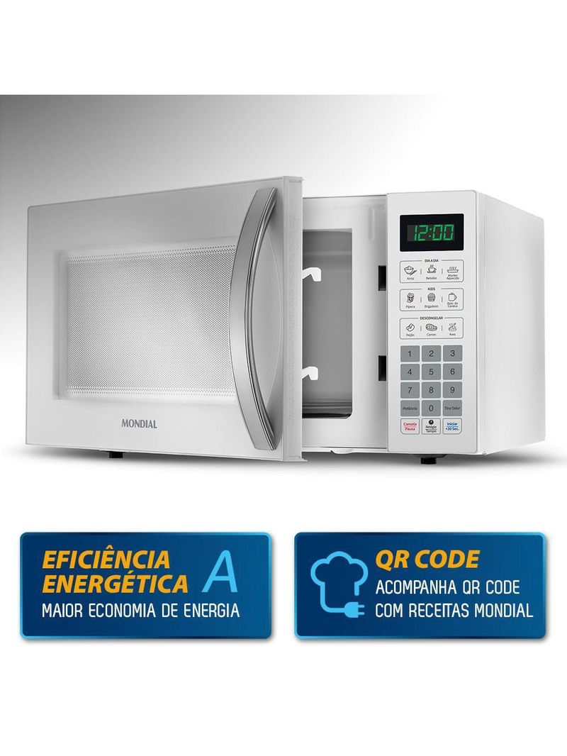 Micro-ondas 34l Mondial Mo-02-34-w 220v/60hz