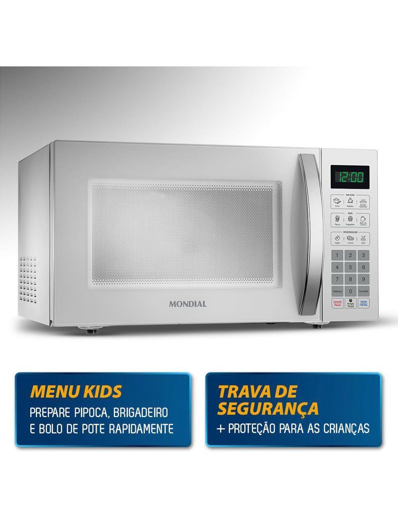 Micro-ondas 34l Mondial Mo-02-34-w 220v/60hz