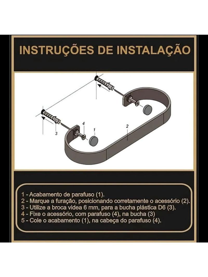 Suporte Kit De Acessórios Para Banheiro 5 Peças