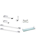 Suporte Kit De Acessórios Para Banheiro 7 Peça