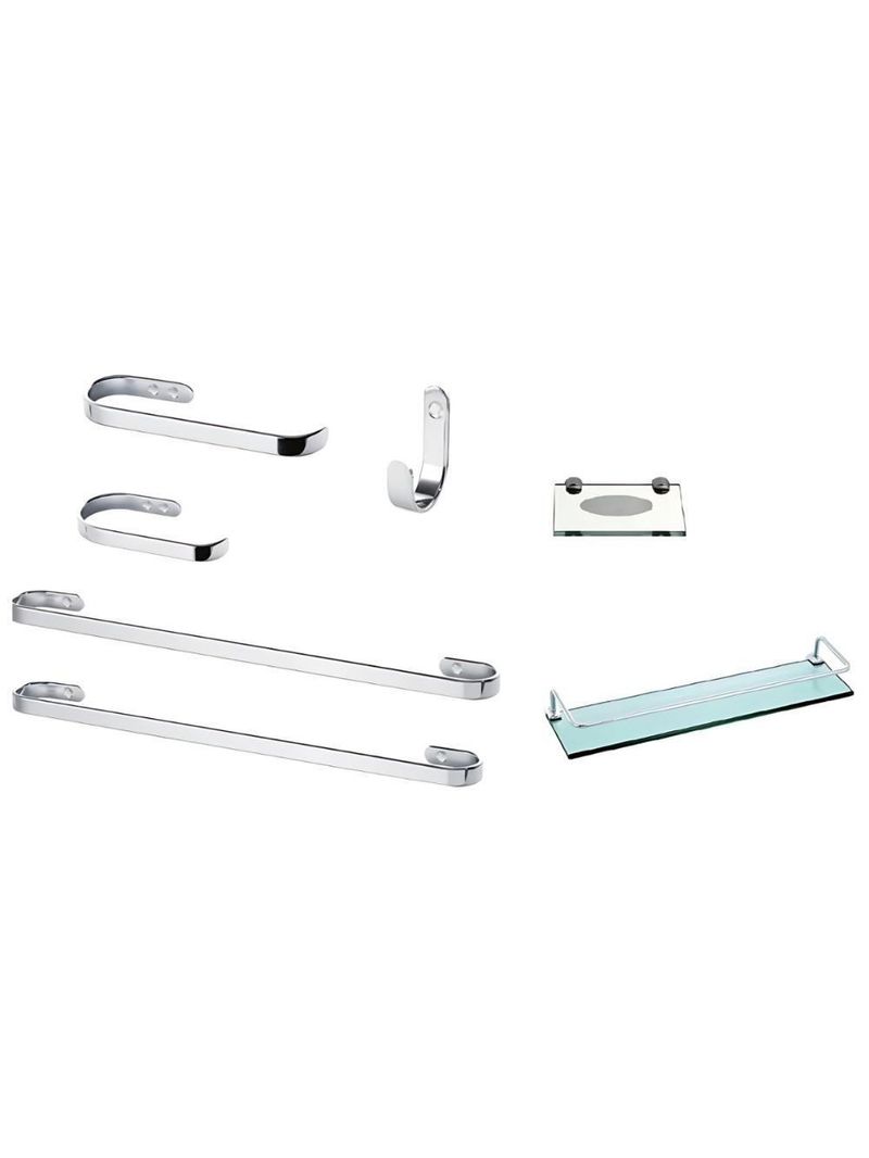 Suporte Kit De Acessórios Para Banheiro 7 Peça