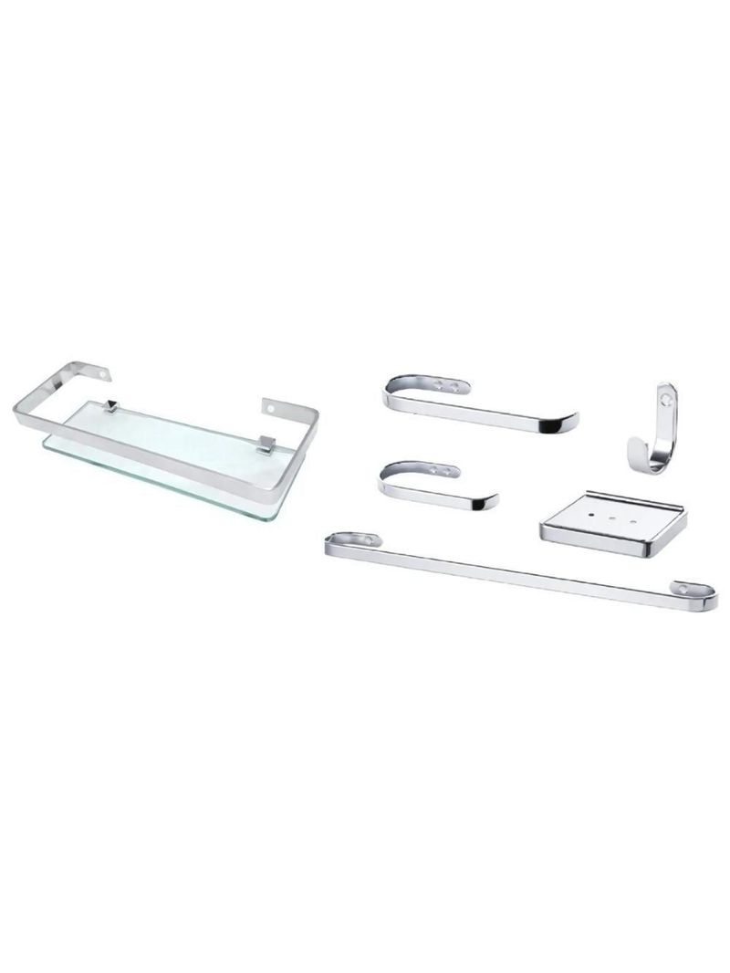 Suporte Kit De Acessório Para Banheiro 6 Peças